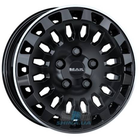Ціна на Диски Mak Overland R17 W7 PCD6x130 ET51 DIA84.1 gloss black mirror ring