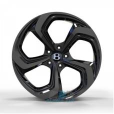Ціна на Replica Bentley (BN22826) R22 W10 PCD5x130 ET28 DIA71.6 gloss black dark machined face