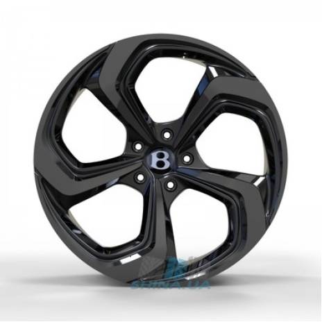 Цена на Диски Replica Bentley (BN22826) R22 W10 PCD5x130 ET28 DIA71.6 gloss black dark machined face