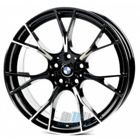 Цена на Диски Replica BMW (B1617) R20 W9.5 PCD5x112 ET38 DIA66.6 gloss black machined face