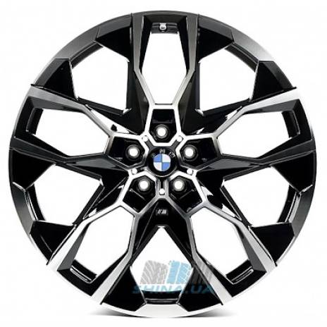 Цена на Диски Replica BMW (B5592) R22 W9.5 PCD5x112 ET32 DIA66.6 gloss black machined face