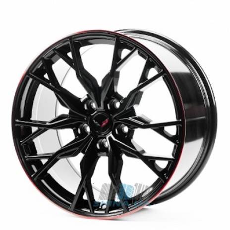 Цена на Диски Replica Chevrolet (GN2348) R20 W11 PCD5x120 ET32 DIA66.9 black lip red