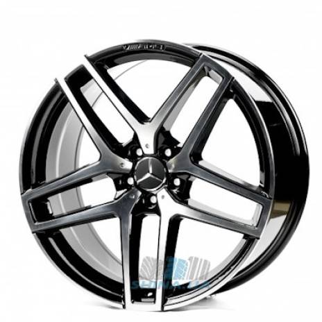 Цена на Диски Replica Mercedes (MR001-05) R21 W10 PCD5x112 ET52 DIA66.6 black machined face