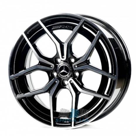 Цена на Диски Replica Mercedes (MR021-026) R19 W9 PCD5x112 ET49 DIA66.6 black machined face