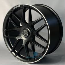 Ціна на Replica Mercedes (MR251) R22 W10 PCD5x112 ET55 DIA66.6 MBL