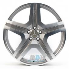 Ціна на Replica Mercedes (MR706C) R21 W9 PCD5x112 ET53 DIA66.6 matt graphite machined face
