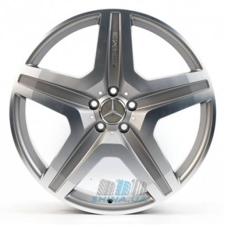 Цена на Диски Replica Mercedes (MR706C) R21 W9 PCD5x112 ET53 DIA66.6 matt graphite machined face