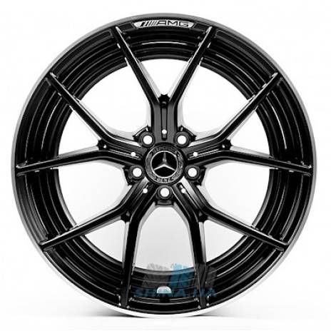 Цена на Диски Replica Mercedes (MR800/1) R21 W11.5 PCD5x112 ET30 DIA66.6 satin black lip polished