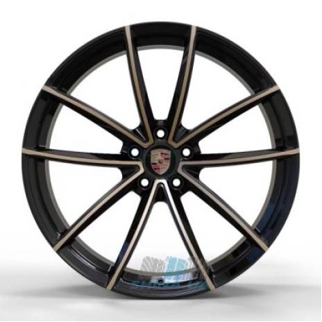 Цена на Диски Replica Porsche (PR9020) R20 W9 PCD5x112 ET26 DIA66.6 gloss black inside gloss bronz