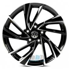 Цена на Replica Volkswagen (VV5481) R19 W8 PCD5x112 ET42 DIA57.1 black machined face