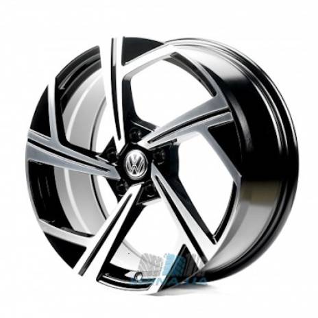 Цена на Диски Replica Volkswagen (VV5502) R18 W8 PCD5x112 ET45 DIA57.1 gloss black machined face