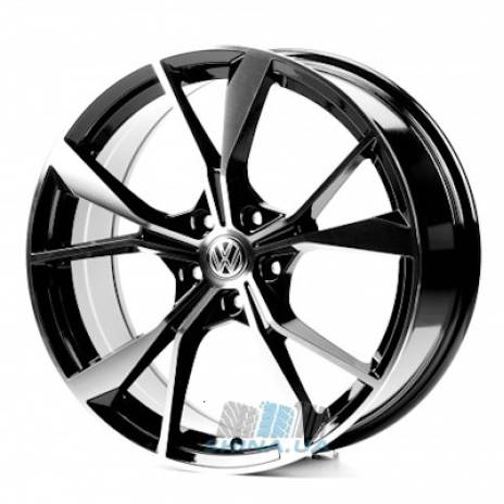 Цена на Диски Replica Volkswagen (VV5595) R19 W8 PCD5x112 ET45 DIA57.1 black machined face