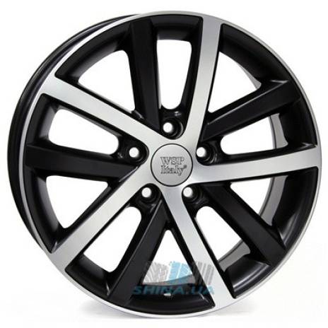 Цена на Диски WSP Italy Volkswagen (W460) Rheia R16 W6.5 PCD5x112 ET54 DIA57.1 gloss black polished